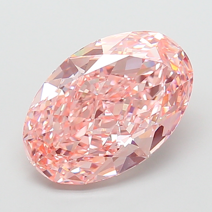 Oval 7.02ct Fancy Vivid Pink VVS2