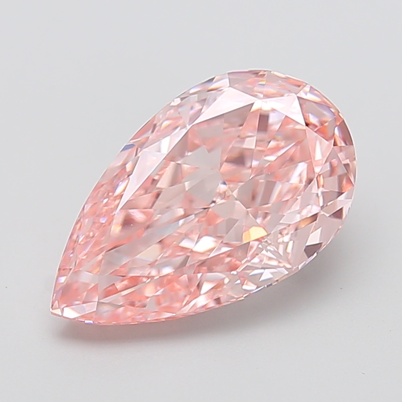 Pear 5.01ct Fancy Vivid Pink VVS2