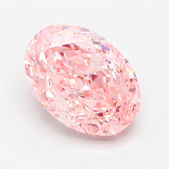 Oval 4.11ct Fancy Intense Pink VVS2