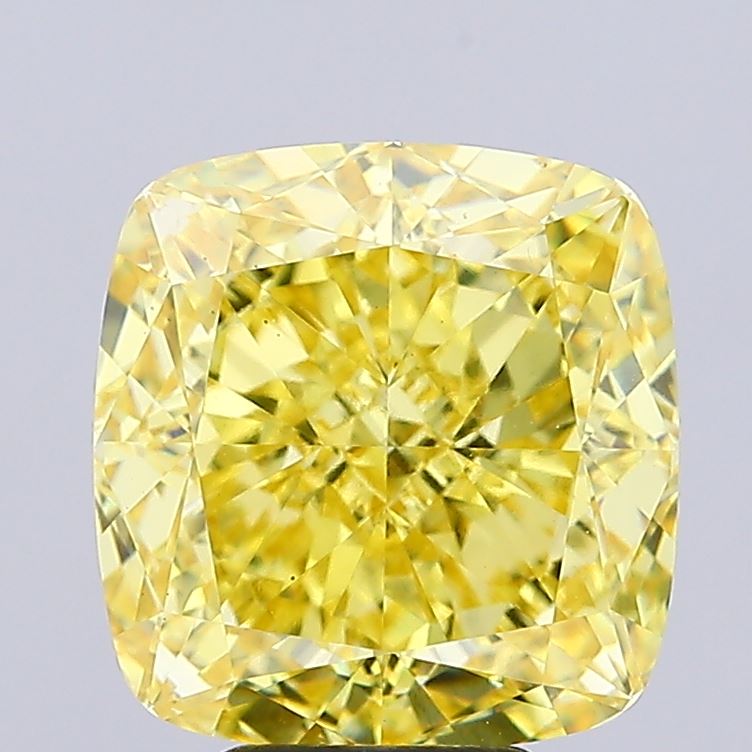 Cushion Modified 6.86ct Fancy Intense Yellow VS1