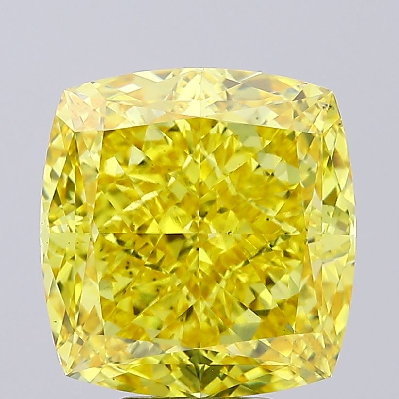Cushion Modified 8.59ct Fancy Vivid Yellow VS2