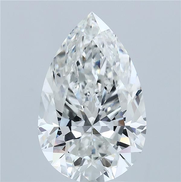 4.01 Carat Pear Cut F VVS2 Diamond - view 1