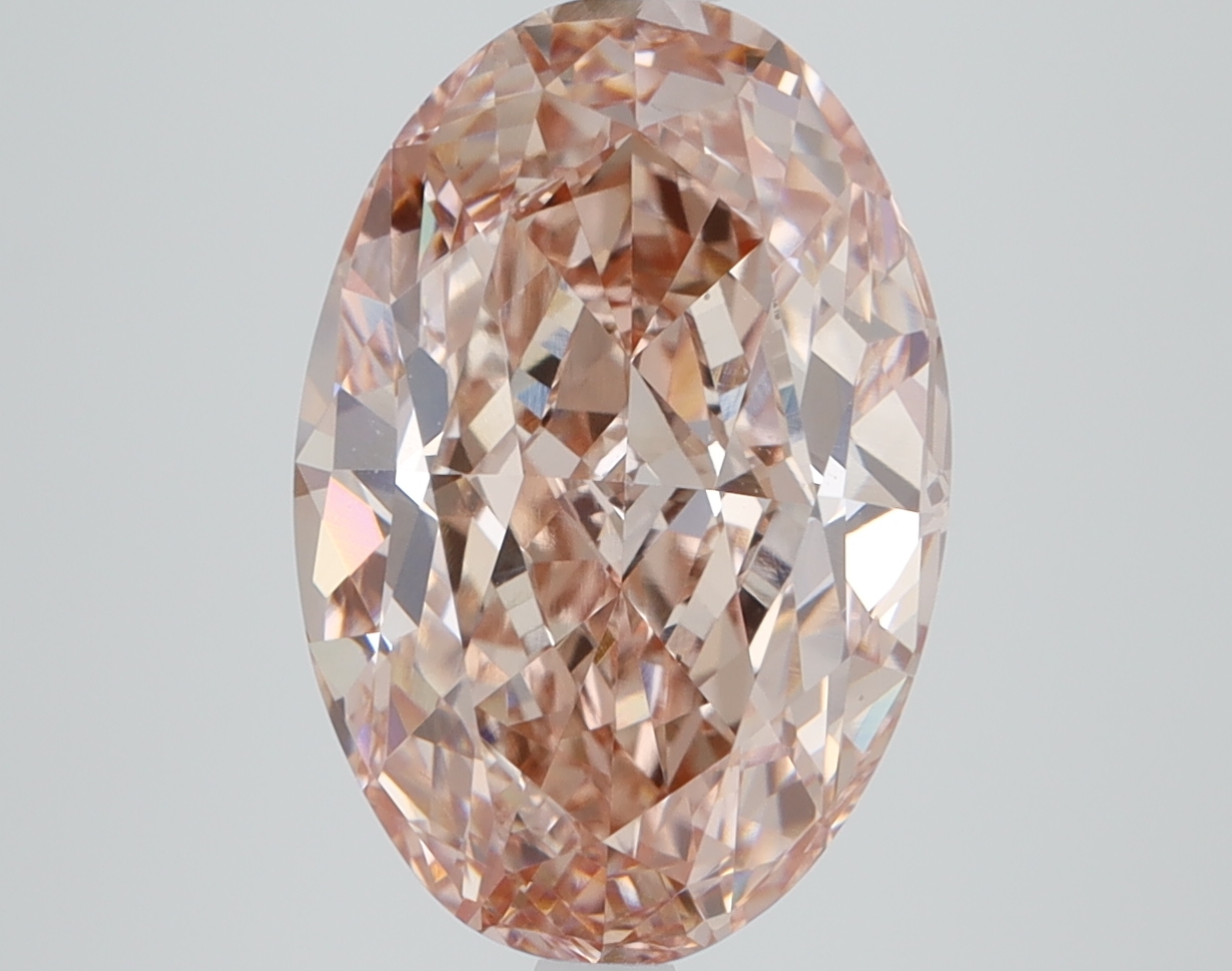 Oval 5.00ct Fancy Vivid Pink VS1
