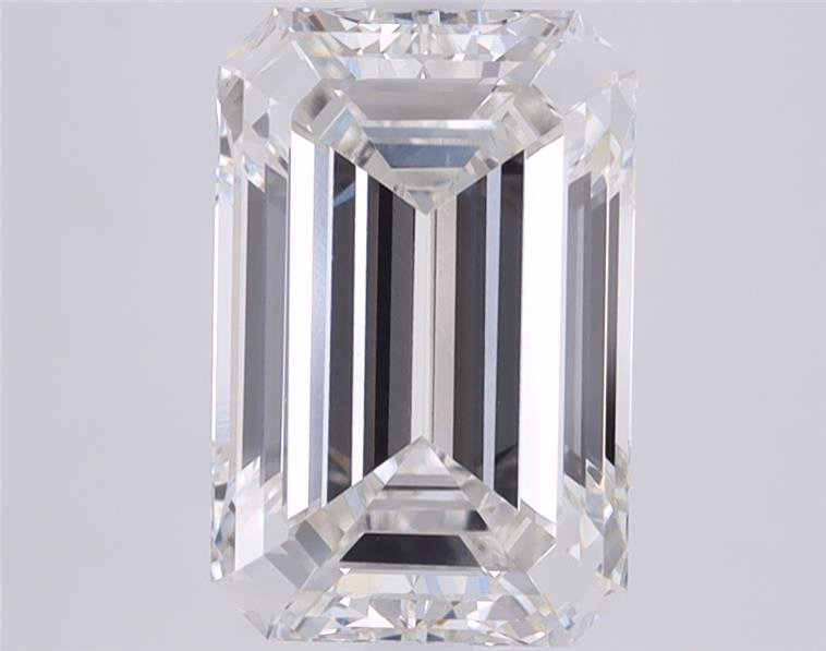 Emerald cut 5.09ct F VVS2