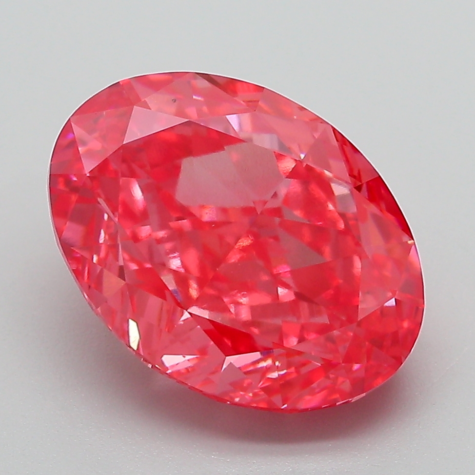 Oval 5.05ct Fancy Vivid Pink VS1