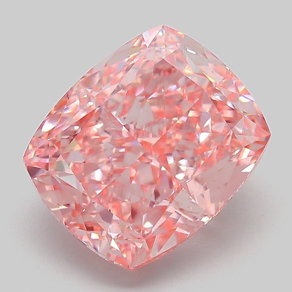 Cushion 5.14ct Fancy Vivid Pink VS1