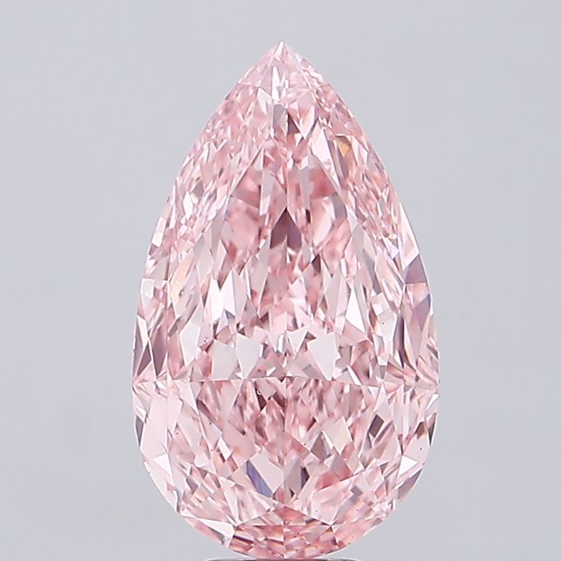 Pear 10ct Fancy Vivid Pink VS1