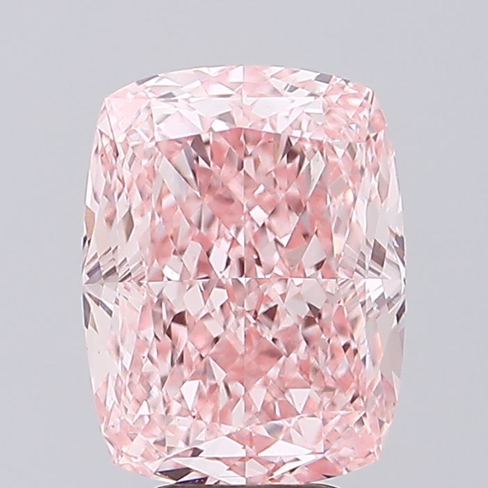 Cushion 6.04ct Fancy Vivid Pink VS1