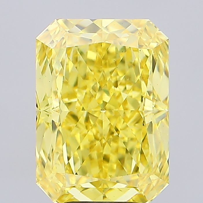 Radiant 5.54ct Fancy Vivid Yellow VS1