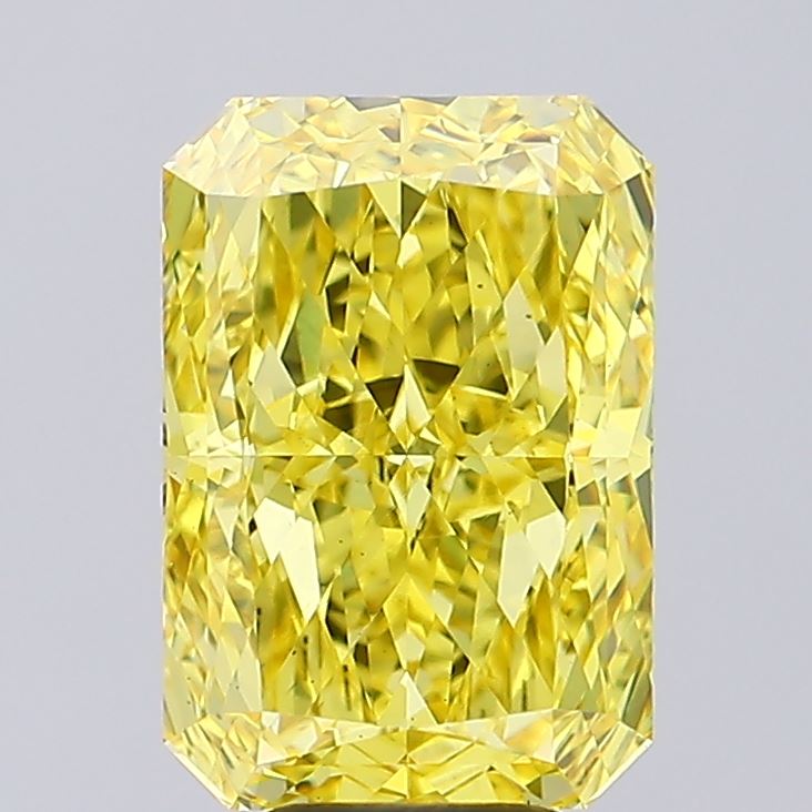 Radiant 7.09ct Fancy Vivid Yellow VS2