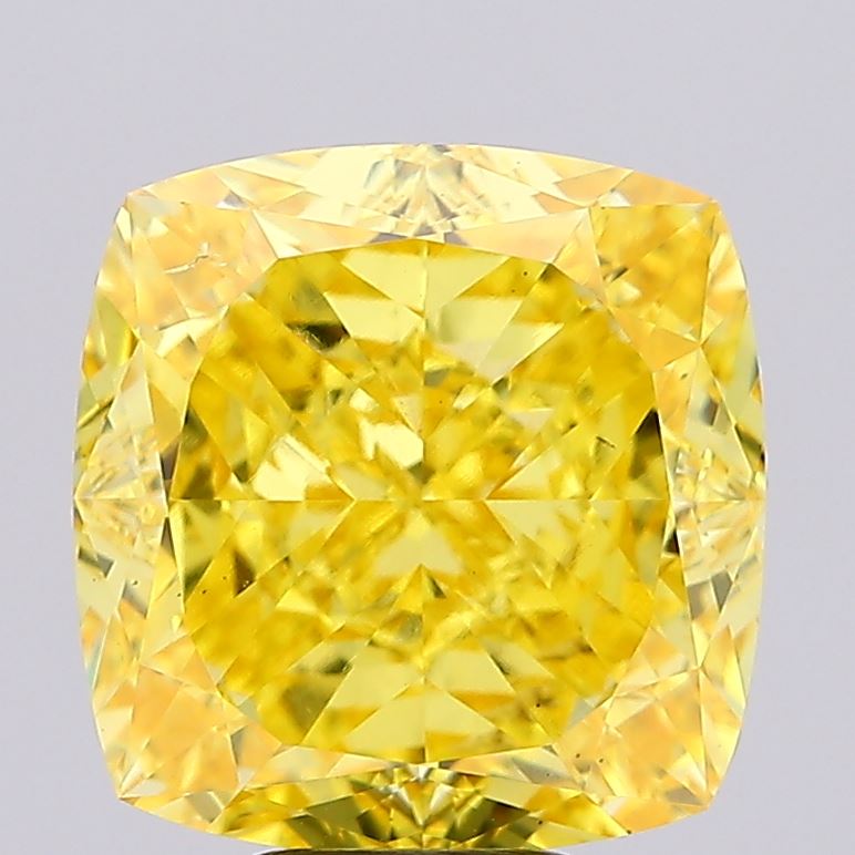 Cushion Modified 7.83ct Fancy Vivid Yellow VS1