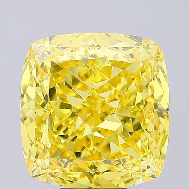 Cushion Modified 10ct Fancy Vivid Yellow VS1