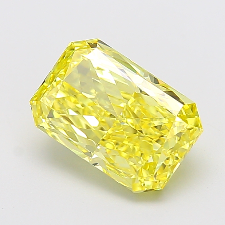 Radiant 4.02ct Fancy Vivid Yellow VVS2