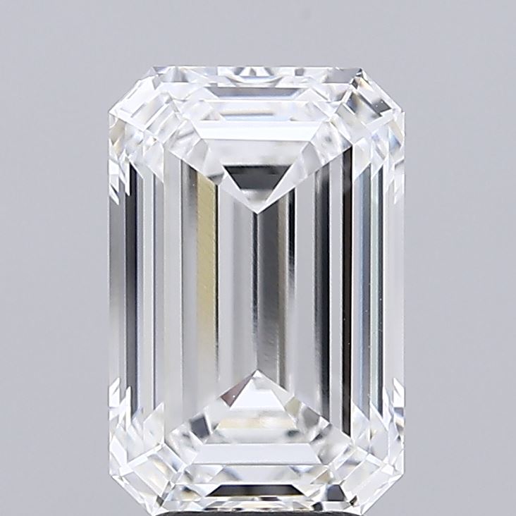 Emerald cut 4.57ct D IF