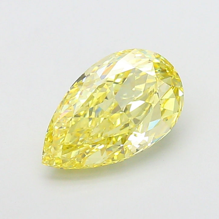 Pear 4.03ct Fancy Intense Yellow VS1