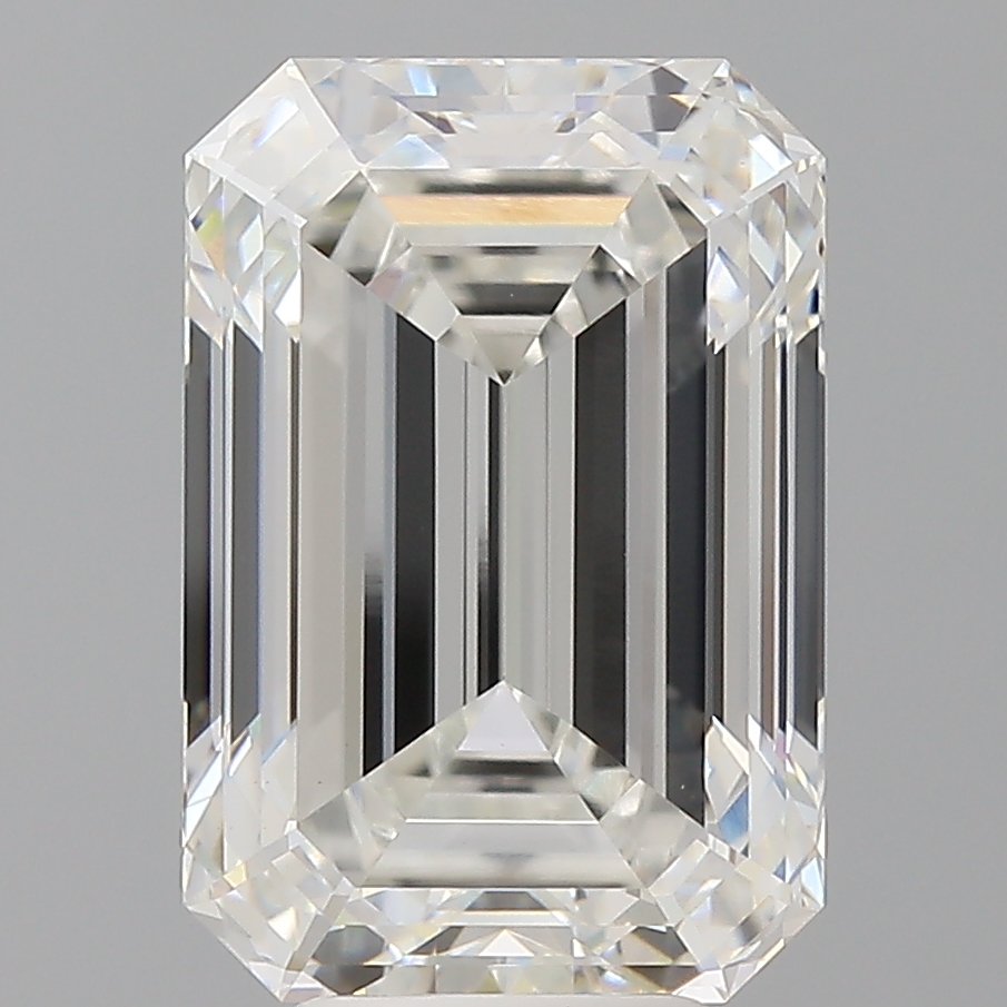 Emerald cut 6.54ct F VVS2