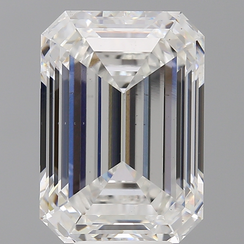 Emerald cut 7.06ct E VS2