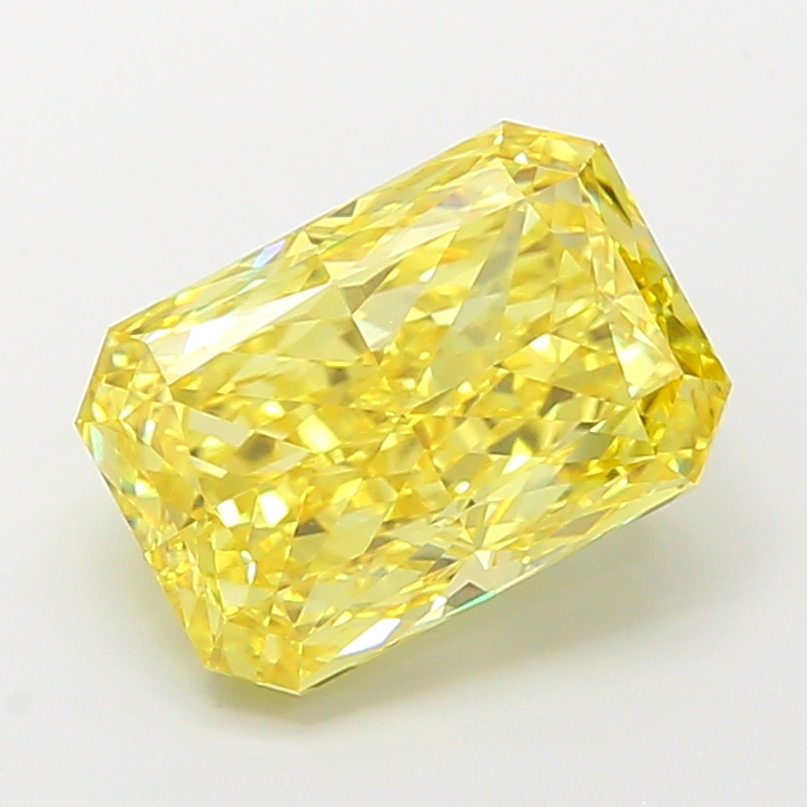 Radiant 4.18ct Fancy Vivid Yellow VVS2