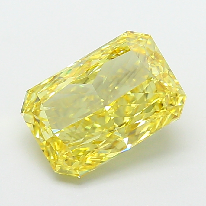 Radiant 4.09ct Fancy Intense Yellow VS2