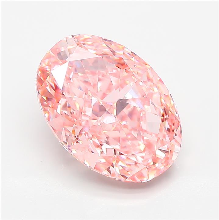 Oval 6.05ct Fancy Vivid Pink VS1