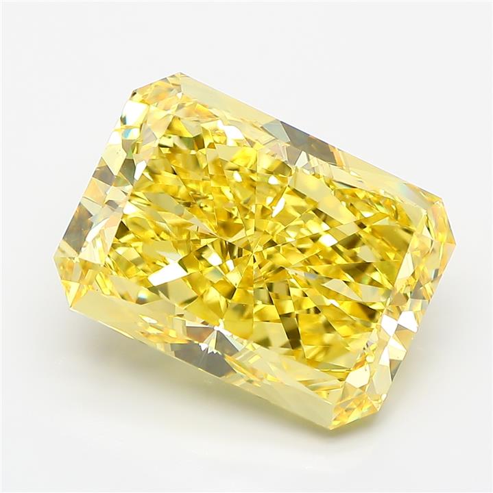 Radiant 11.3ct Fancy Intense Yellow VVS2