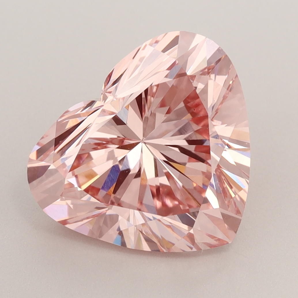 Heart 4.00ct Fancy Vivid Pink VS1