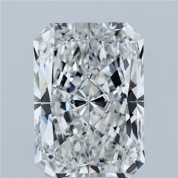 8.29 Carat Radiant Cut F VVS2 Diamond - view 1