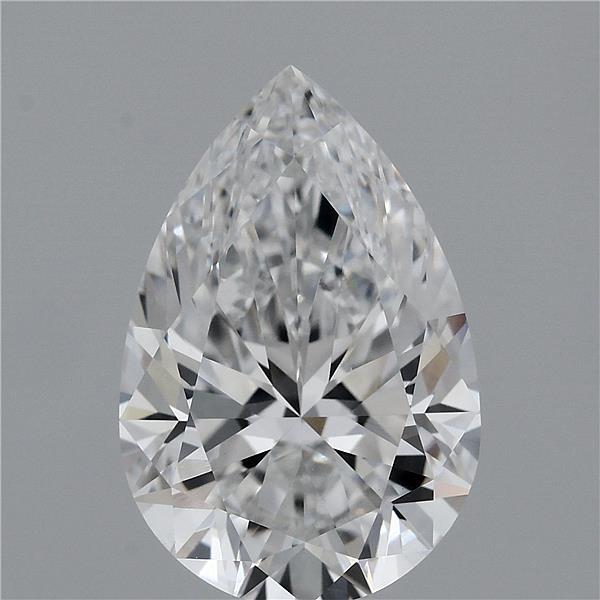 3.58 Carat Pear Cut D VVS2 Diamond - view 1