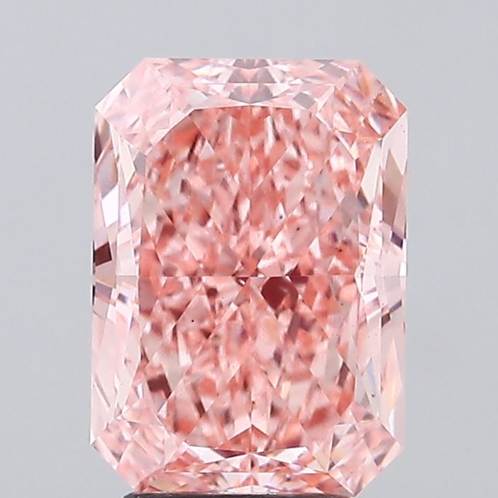 Radiant 4.10ct Fancy Vivid Pink VS1