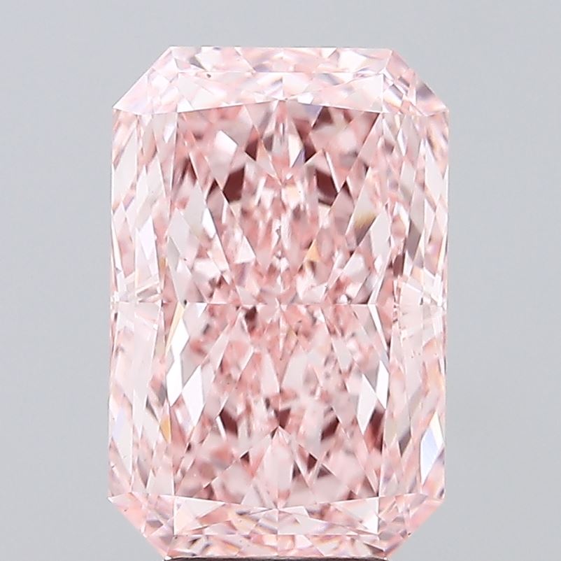 Radiant 5.78ct Fancy Vivid Pink VS1