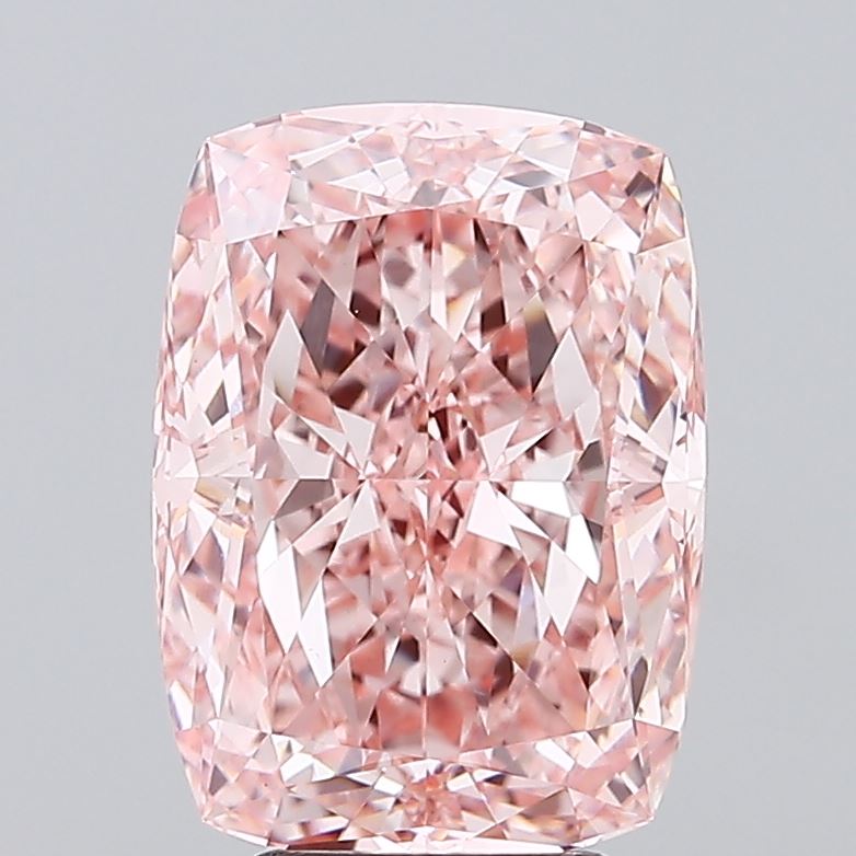 Cushion 4.59ct Fancy Vivid Pink VVS2