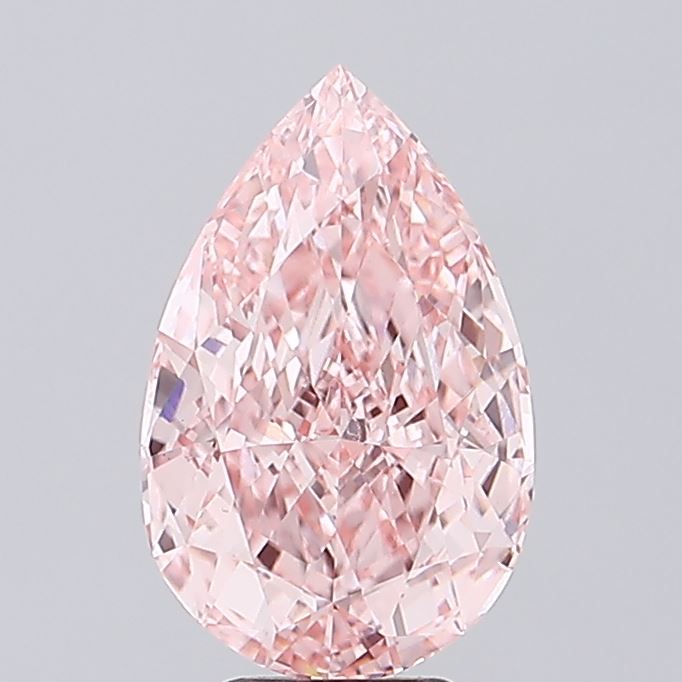 Pear 4.14ct Fancy Vivid Pink VVS2