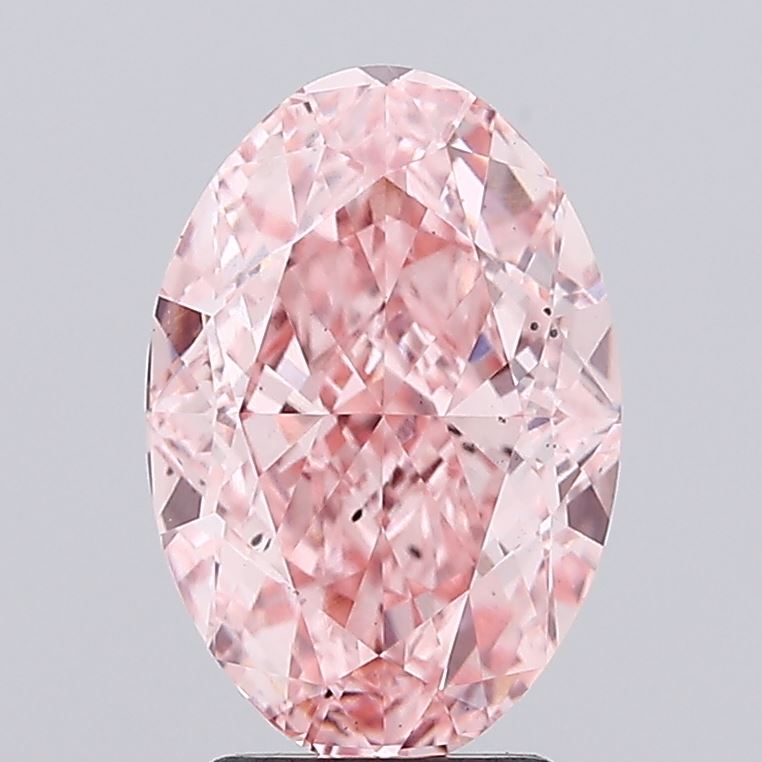 Oval 4.07ct Fancy Vivid Pink VS2