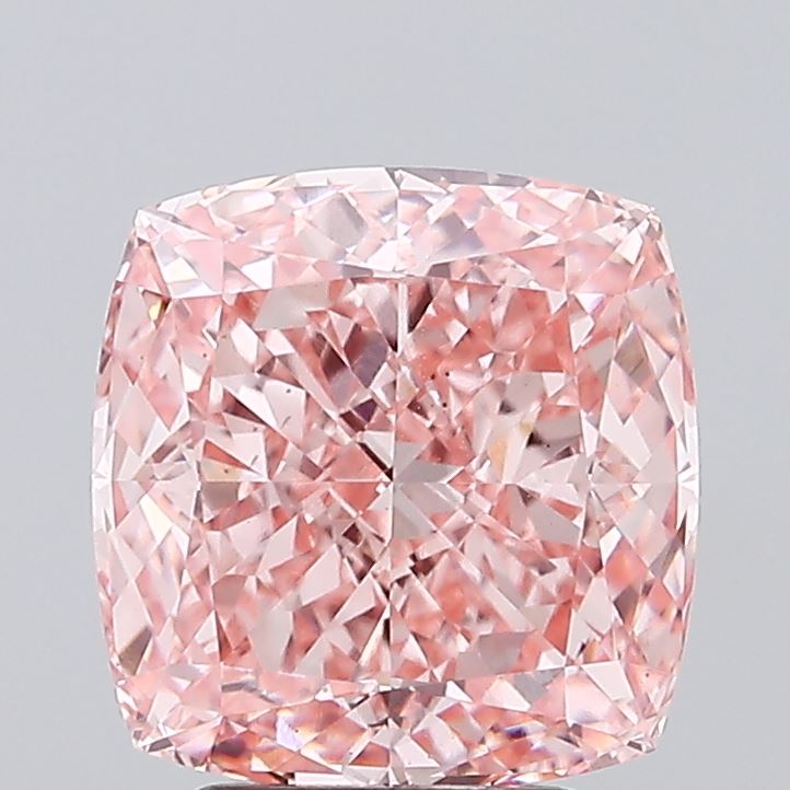 Cushion Modified 4.06ct Fancy Vivid Pink VS1