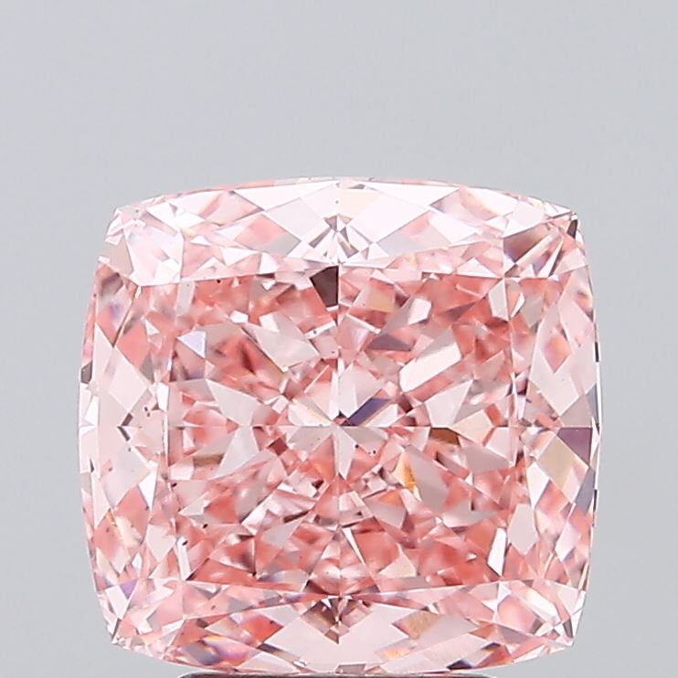 Cushion Modified 4.07ct Fancy Vivid Pink VS1