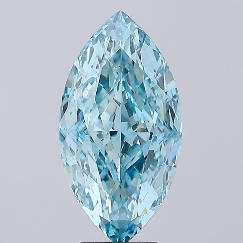 6.00ct Marquise Fancy Vivid Green VS1 IGI