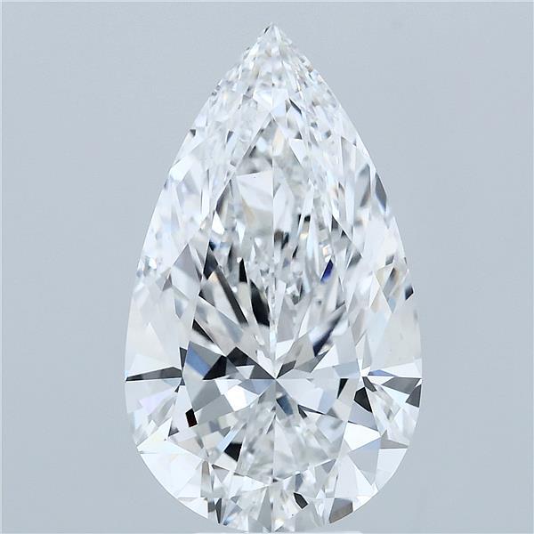 5.42 Carat Pear Cut E VVS2 Diamond - view 1