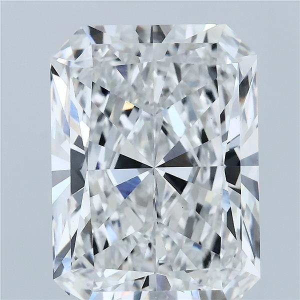 5.28 Carat Radiant Cut E VVS2 Diamond - view 1
