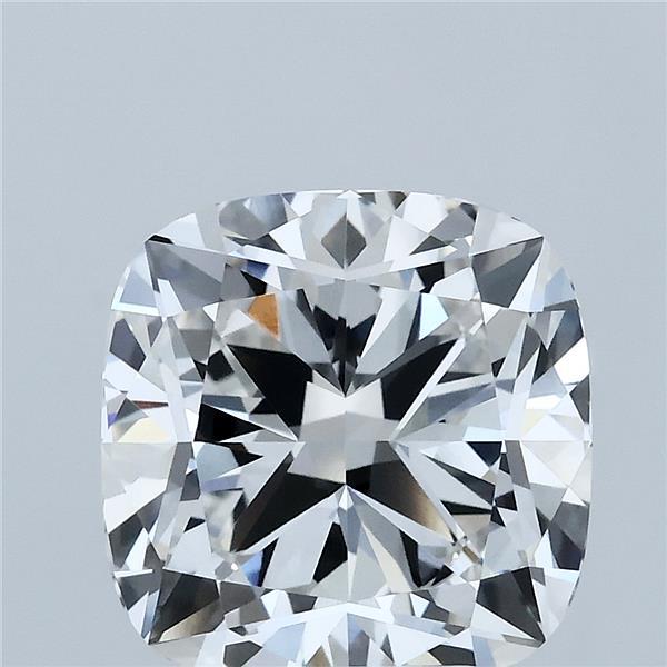 4.10 Carat Cushion Square Cut F VVS2 Diamond - view 1