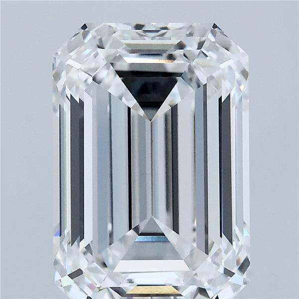 4.08 Carat Emerald Cut D VVS2 Diamond - view 1
