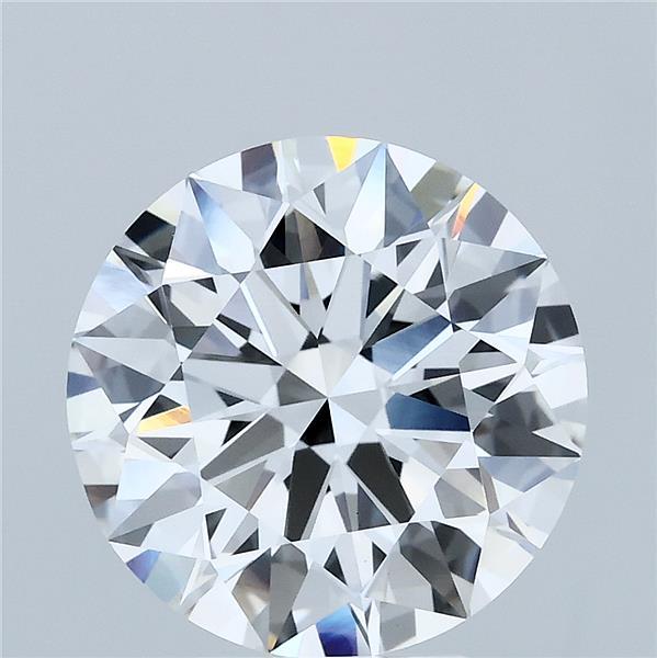 4.06 Carat Round Cut E VVS2 Diamond - view 1