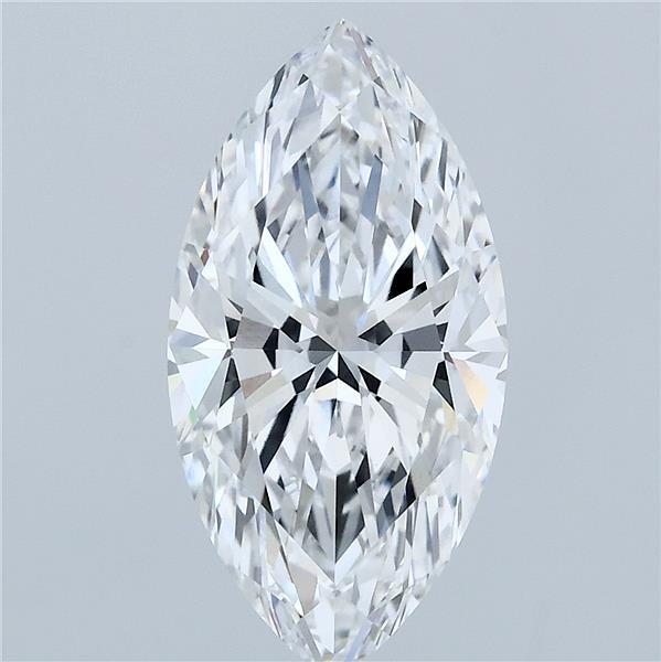 3.10 Carat Marquise Cut D VVS2 Diamond - view 1