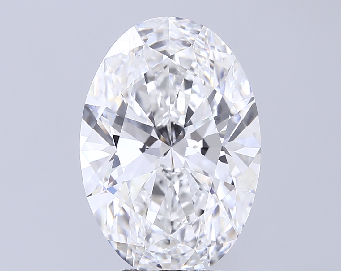 6.08 ct. oval Lab Grown Diamond front image