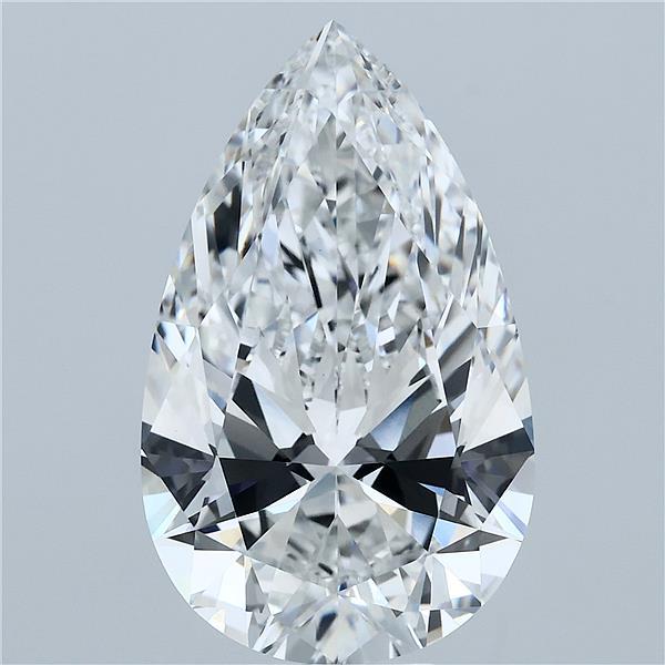 8.05 Carat Pear Cut F VVS2 Diamond - view 1
