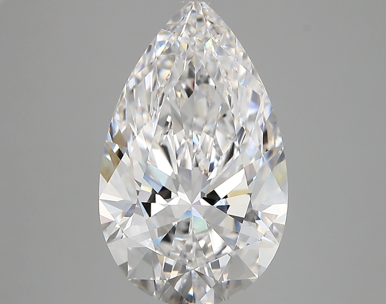 4.27 Carat Pear Cut D VVS1 Diamond - view 1
