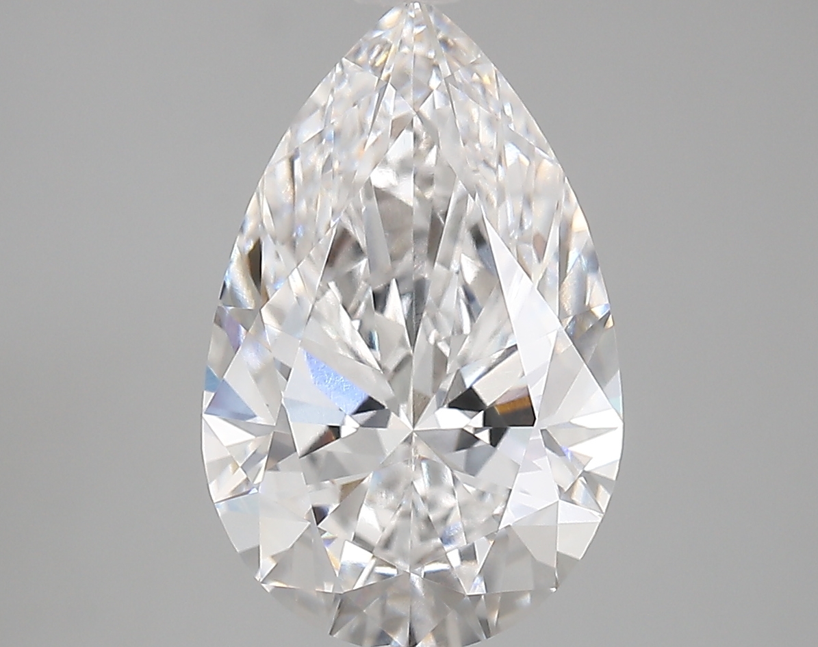 4.22 Carat Pear Cut D VVS1 Diamond - view 1