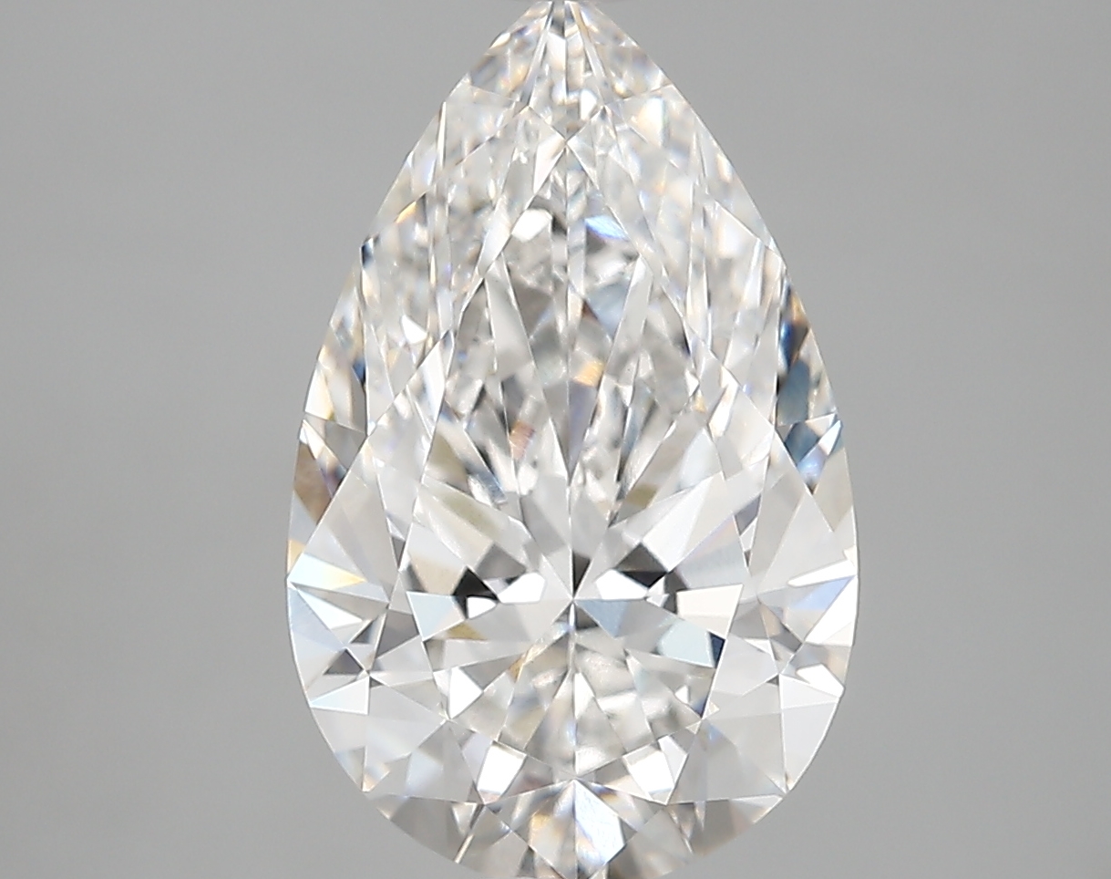 4.20 Carat Pear Cut F VVS1 Diamond - view 1