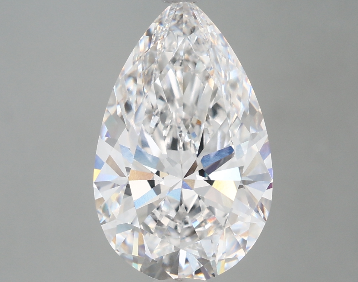 4.18 Carat Pear Cut D VVS1 Diamond - view 1