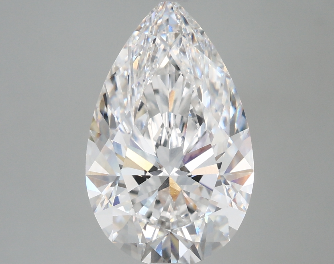 4.11 Carat Pear Cut D VVS1 Diamond - view 1