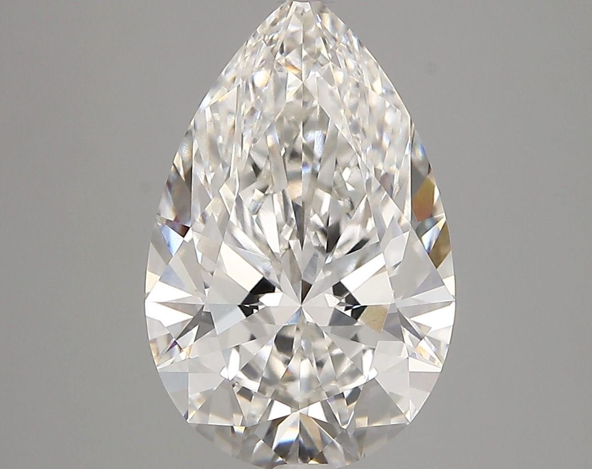 4.09 Carat Pear Cut F VVS1 Diamond - view 1